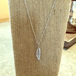 Touchstone Crystal by Swarovski Feather Necklace